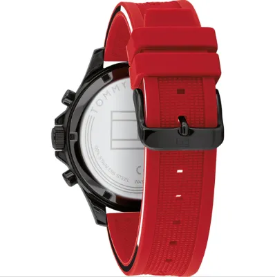 Tommy Hilfiger - Men’s Quartz Silicone Strap Black